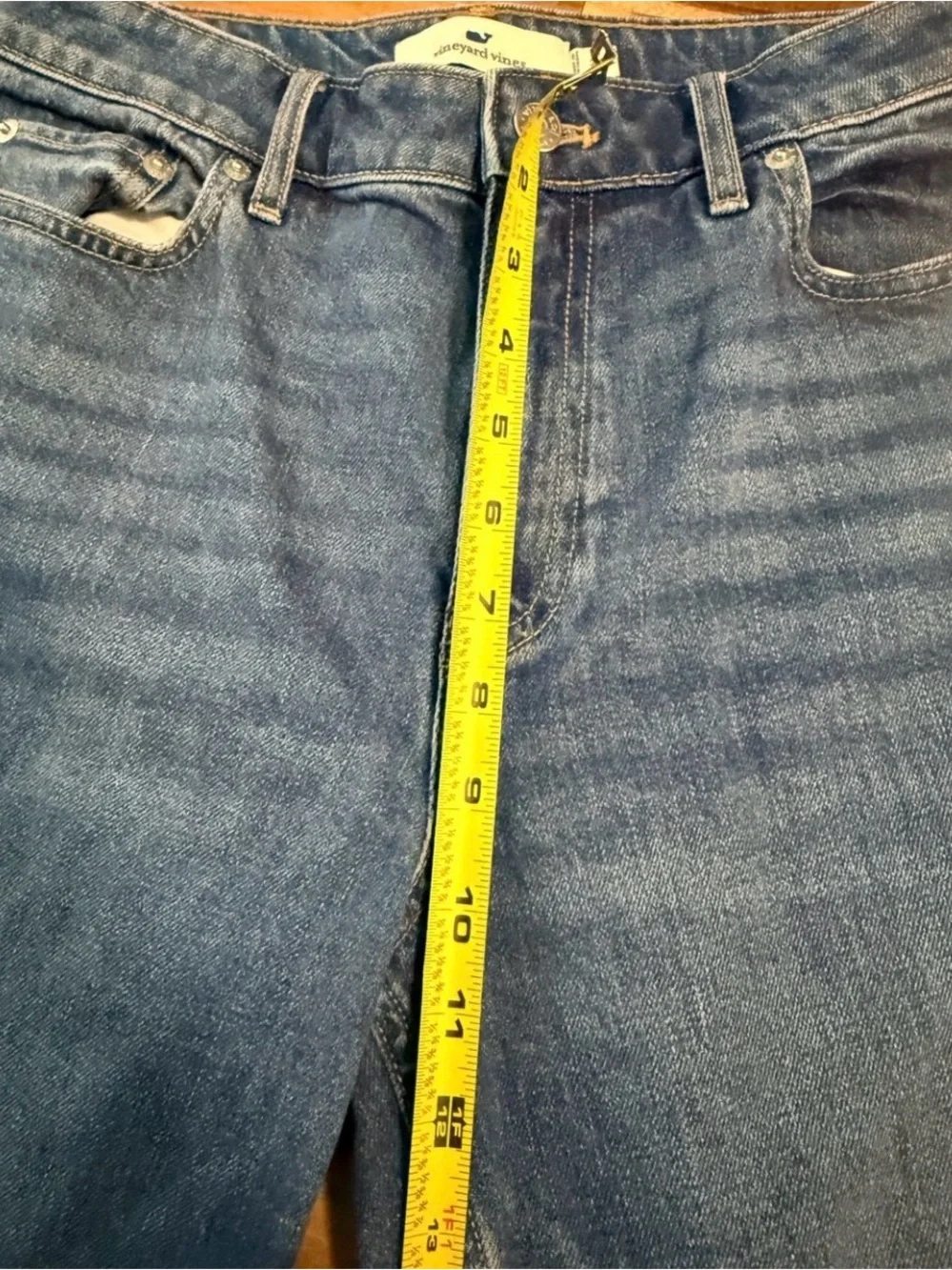 Vineyard Vines Mid Blue Audrey Ankle Straight Jeans